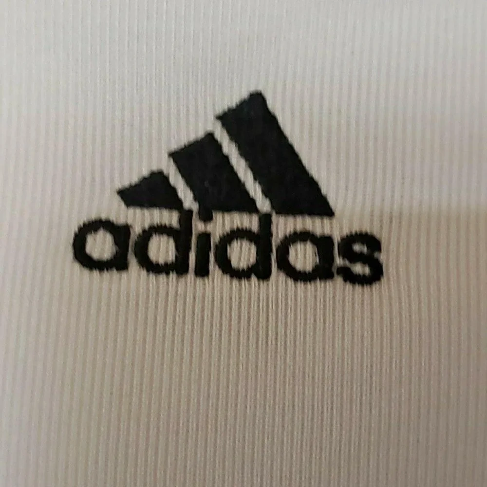 Adidas Shirt Mens XL White ClimaCool Short Sleeve Mock Neck Athletic Tee Top